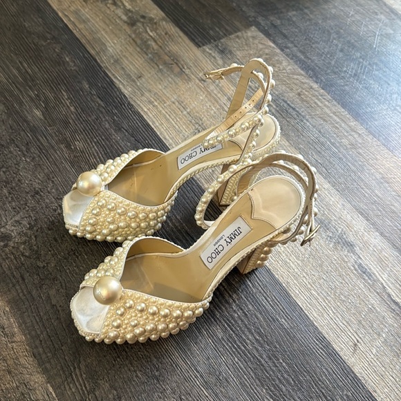 Jimmy Choo Shoes - Sacaria Platform 120 Wedding shoes worn once!